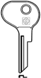 Schlüsselrohling BH4 - Stahl