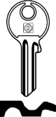 Schlüsselrohling BUR15 für BURG WÄCHTER