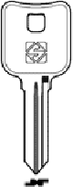 Schlüsselrohling BUR38 - Stahl
