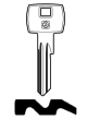 Schlüsselrohling für CORBIN CB86