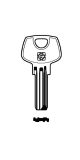 Silca Bohrmulden- / Schlüsselrohling DM138 für DOM in Messing