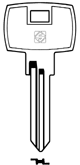 Schlüsselrohling DM17 - Stahl