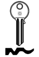 Schlüsselrohling für EVVA EV4 - Stahl