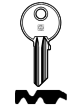 Schlüsselrohling für GEGE GE24 - Messing
