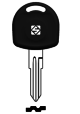 Car key with transponder for Chevrolet, Holden and Opel