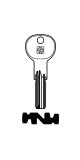 Silca Bohrmulden- / Schlüsselrohling IE15X für ISEO R6 in Messing