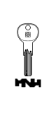 Silca dimple key blank IE37-6 for ISEO R6 (brass)