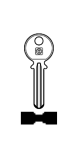 Silca Bohrmulden- / Schlüsselrohling KA35 für KABA in Neusilber