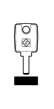 Silca Bohrmulden- / Schlüsselrohling KA8 für KABA in Neusilber