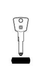 Silca dimple key blank KE20SMS for KESO (nickel silver)