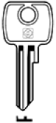 Schlüsselrohling LF4 - Stahl