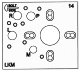 Bohrschablone für mechanische Schlösser: Kaba Mas X-07, X-08 & X-09