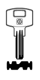 Silca Bohrmulden- / Schlüsselrohling MSL2 für Master-Lock in Messing