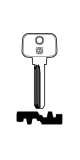 Silca Bohrmulden- / Schlüsselrohling MTK10R für MUL-T-LOCK in Messing