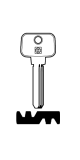 Silca dimple key blank MTK11R for MUL-T-LOCK (brass)