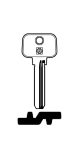 Silca dimple key blank MTK16 for MUL-T-LOCK (nickel silver)