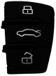 Rubber replacement buttons for AUDI remotes