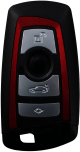 SMART CARD for BMW 4 buttons 433 Mhz red