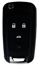 Klappschlüssel für Chevrolet 433 MHz mit PCF7952 Transponder
