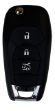 Flip key for Chevrolet 433 MHz with PCF7941 Transponder