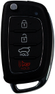 Flip key for  2019 - 2020 Hyundai Santa Fe TQ8-RKE-4F31 4D60 Transponder