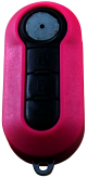 Klappschlüsselgehäuse für FIAT in pink