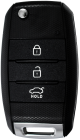 Key shell for KIA / Hyundai with 3 buttons