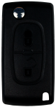 Klappschlüsselhülle für Peugeot mit 2 Tasten und HU83 Profil
