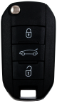 Neue Klappschlüssel für Peugeot 508 (433MHz)