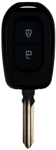 Car key shell with 2 buttons for Renault (HU136 profile)