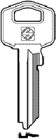 Schlüsselrohling TE2X - Stahl