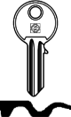 Schlüsselrohling TO22 für TOK-WINKHAUS, TRELOCK