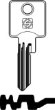 Schlüsselrohling TO55 für TOK-Winkhaus, Biffar, Fichet