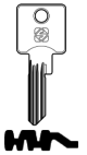Schlüsselrohling TO59 für TOK-Winkhaus, Biffar, Fichet