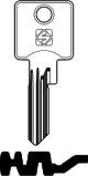 Schlüsselrohling TO64 für TOK-Winkhaus, Biffar, Fichet