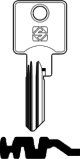 Schlüsselrohling TO65 für TOK-Winkhaus, Biffar, Fichet