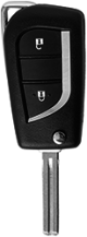 Silca Autoschlüssel / Klappschlüsselrohling TOY49R25 für Toyota, Citroen und Peugeot