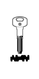 Silca Bohrmulden- / Schlüsselrohling YA90 für YALE in Messing