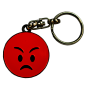 Smiley Schlüsselanhänger Emoji wütend stabil