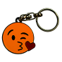 Smiley Schlüsselanhänger Emoji Kuss stabil
