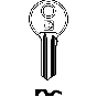 Schlüsselrohling AKR1 für ANKERSLOT, ANCHOR, LITTO, ODA