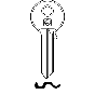 Schlüsselrohling AKR9R für ANKERSLOT