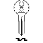 Schlüsselrohling CAB2R für CAB, THULE