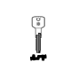 Silca dimple key blank CS182  for CISA (brass)