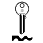 Schlüsselrohling für EVVA EV3 - Stahl