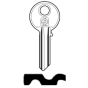 Schlüsselrohling für EVVA EV8 - Messing