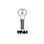 Silca dimple key blank IE37-5 for ISEO R6 (brass)