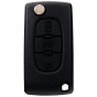 Klappschlüssel mit 3 Tasten für Peugeot (433 MHz)