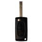 Klappschlüssel mit 2 Tasten für Peugeot (433 MHz) inklusive Transponder und Fernbedienung