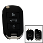Klappschlüsselhülle für Peugeot mit 3 Tasten und VA2 Profil (Neue Version)